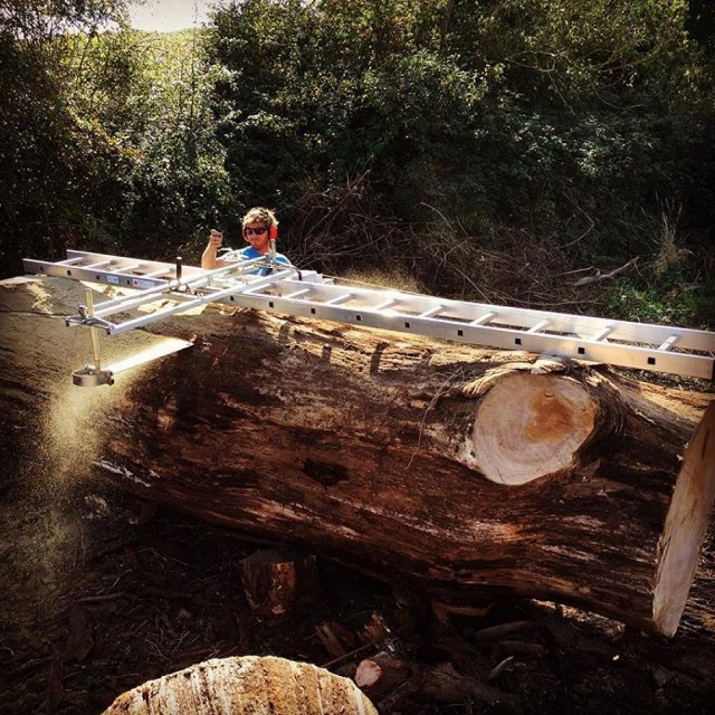 The biggest oak I have ever taken on It was over 250 year old!#treesurgeon #treeoflife #arblife #alaskanmill #sawmillbusiness @granberginternational @sawmillbusiness